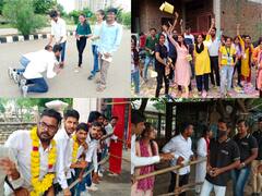 In Pics: छात्रसंघ चुनाव के लिए मतदान जारी, कोटा में छात्रों को रिझाने का हर प्रयास कर रहे कैंडिडेट्स