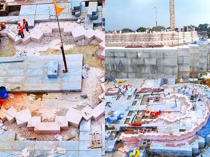 Ayodhya Ram Mandir Photos: श्री राम जन्मभूमि तीर्थ क्षेत्र ने अयोध्या में श्री राम जन्मभूमि मंदिर के प्रस्तावित गर्भ गृह से कुछ तस्वीरें शेयर की हैं.