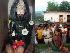 बिलासपुर में भगवान गरुड़ की दुर्लभ मूर्ति को तोड़कर ले गए चोर, मंदिर के सेवक की पिटाई