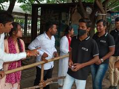 In Pics: छात्रसंघ चुनाव के लिए मतदान जारी, कोटा में छात्रों को रिझाने का हर प्रयास कर रहे कैंडिडेट्स