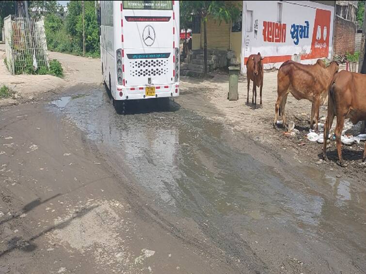 Kheda News Pilgrims and locals are also worried about the potholes on the roads in Dakor KHEDA : સુપ્રસિદ્ધ યાત્રાધામ ડાકોરમાં રસ્તાઓ પર પડેલા  ખાડાઓને લઈને યાત્રાળુઓ સહિત સ્થાનિકો ત્રાહીમામ