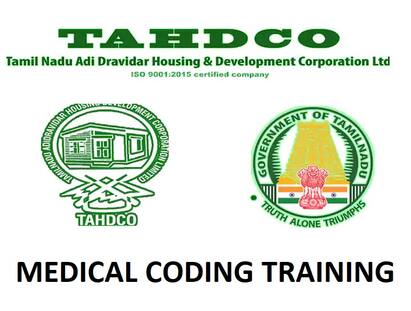 Medical Coding Training with Placement Programme for B.Sc (Life Science) students: TAHDCO TAHDCO Medical Coding Training: 100% வேலை நிச்சயம் ரூ.70,000 வரை ஊதியம் 2014 முதல் 2022 பட்டதாரிகள் இந்த பயிற்சிக்கு விண்ணப்பிக்கலாம்..