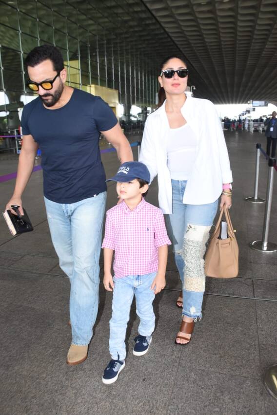 Kareena Family Vacation:फैमिली के साथ वेकेशन पर निकलीं बेबो, नन्हे तैमूर ने दिए एयरपोर्ट पर कूल पोज़