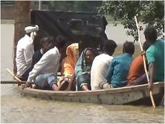 चित्रकूट में पानी का सैलाब, स्टेट हाइवे पर वाहनों की जगह चलने लगी नाव, गांवों का शहर से टूटा संपर्क