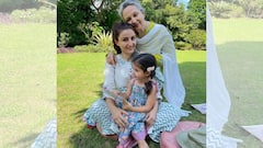 Soha Ali Khan: ‘সবে মিলে করি কাজ’, ছুটির দিন গৃহকর্মে মাকে সাহায্য সোহা-কন্যার!
