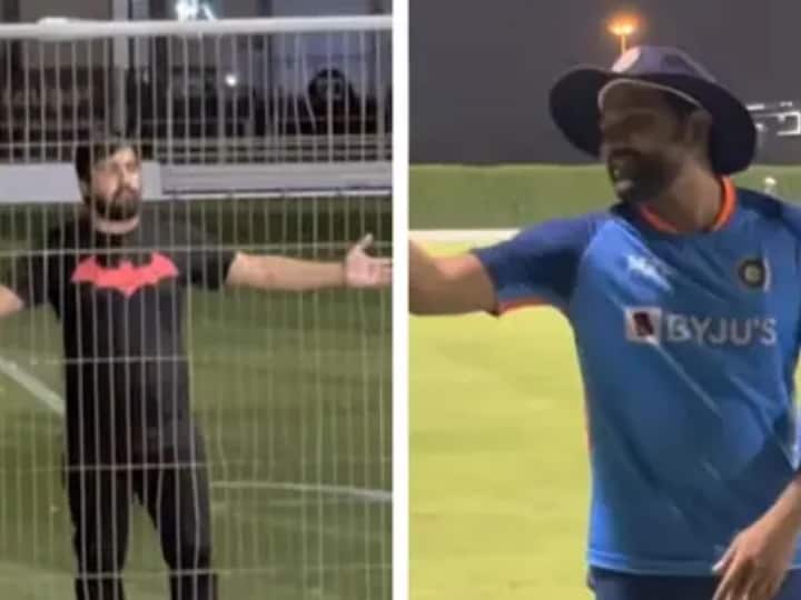 Rohit Sharma's funny video with Pakistani fan before the match against Pakistan in Asia Cup 2022 is becoming viral Watch: जब भारतीय कप्तान से बोले पाकिस्तानी फैन- 'रोना आ रहा है रोहित भाई, इंडिया का सपोर्ट करूंगा'