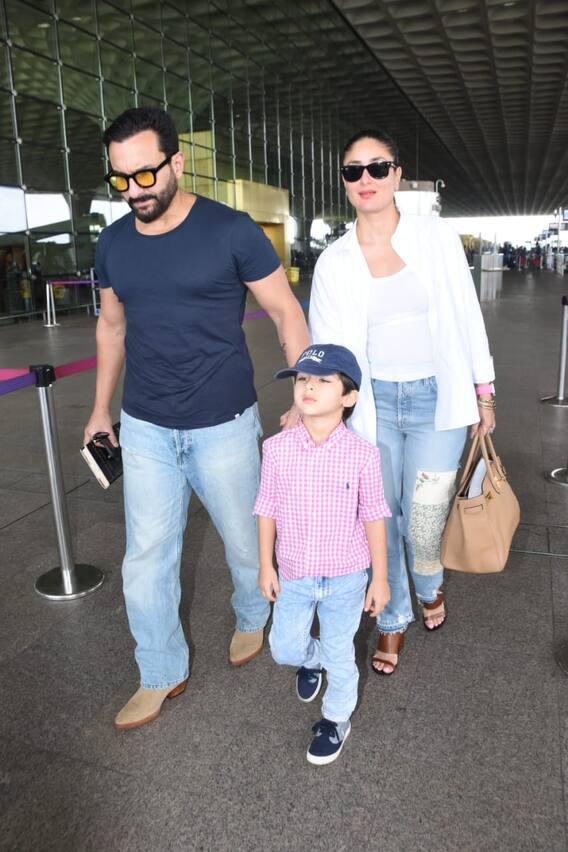 Kareena Family Vacation:फैमिली के साथ वेकेशन पर निकलीं बेबो, नन्हे तैमूर ने दिए एयरपोर्ट पर कूल पोज़
