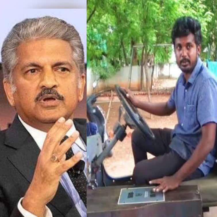 Anand Mahindra has praised the young man who found the battery jeep In sivagangai சிவகங்கை: பேட்டரி ஜீப் வடிவமைத்த கூலித் தொழிலாளிகளின் மகன்.. போற்றி பாராட்டிய ஆனந்த் மஹிந்திரா..