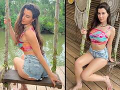 Giorgia Andriani Pics: शार्ट्स में झूले पर बैठ जॉर्जिया एंड्रियानी ने मचाई तबाही, तस्वीरों में दिखा सिजलिंग लुक