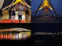 जिस 'अटल ब्रिज' का पीएम मोदी ने किया उद्घाटन, तस्वीरों में देखिए कितना खूबसूरत है ब्रिज