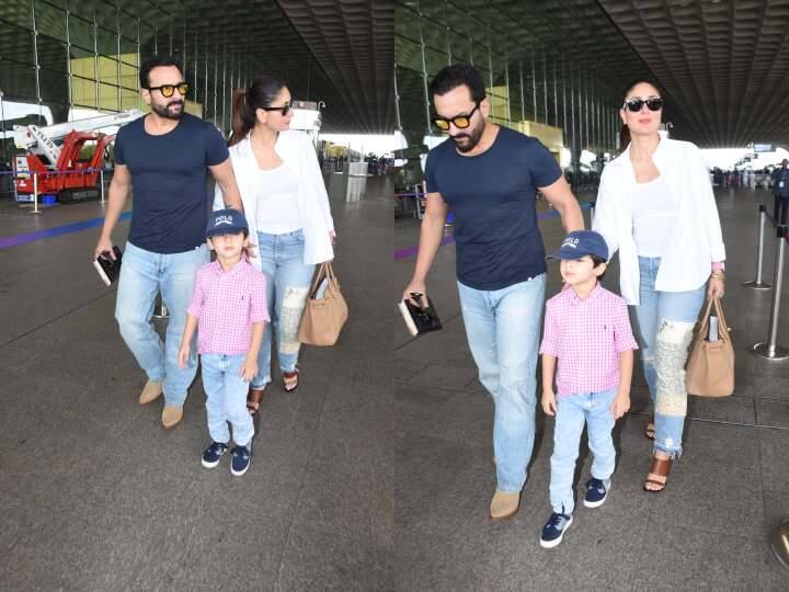 Kareena Family Vacation:फैमिली के साथ वेकेशन पर निकलीं बेबो, नन्हे तैमूर ने दिए एयरपोर्ट पर कूल पोज़ Kareena Family Vacation:फैमिली के साथ वेकेशन पर निकलीं बेबो, नन्हे तैमूर ने दिए एयरपोर्ट पर कूल पोज़