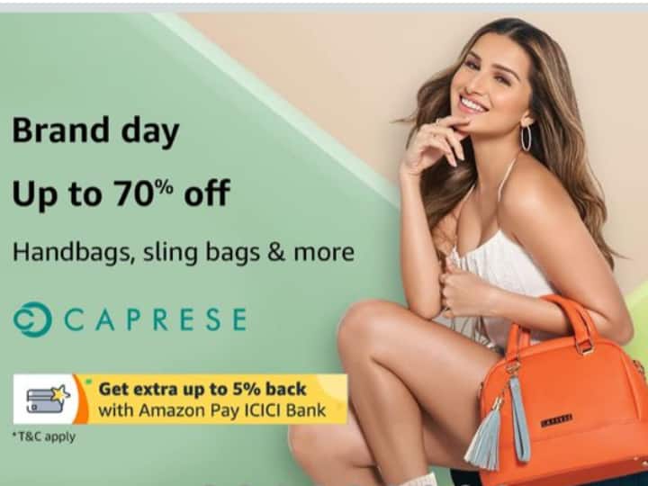 Amazon Deal: लेडीज के लिये एमेजॉन पर चल रही है स्पेशल डील, खरीदें Caprese के पर्स सीधे 70% डिस्काउंट पर