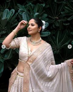 Anasuya Bharadwaj: 'ਪੁਸ਼ਪਾ' ਅਦਾਕਾਰਾ ਨੇ ਟ੍ਰੈਡੀਸ਼ਨਲ ਲੁੱਕ 'ਚ ਸ਼ੇਅਰ ਕੀਤੀਆਂ ਤਸਵੀਰਾਂ, ਲੋਕ ਆਂਟੀ ਕਹਿ ਕੇ ਬੁਰੀ ਤਰ੍ਹਾਂ ਕਰ ਰਹੇ ਹਨ ਟ੍ਰੋਲ