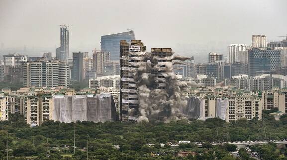 Noida Twin Tower Demolition, ₹ 500 Crore loss In Demolition, Says Supertech Noida Twin Tower Demolition : নয়ডায় ধূলিসাৎ টুইন টাওয়ার, কত টাকার ক্ষতি ?