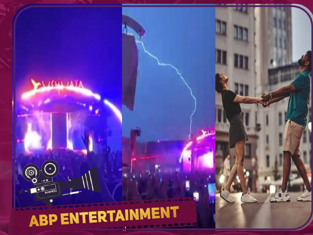 Vignesh Shivan Nayanthara: முதுகுத்தண்டில் மின்னல் வெட்டும்! ஆர்ப்பரித்த அரங்கம்! கொண்டாட்டத்தில் விக்கி- நயன்  வீடியோ!