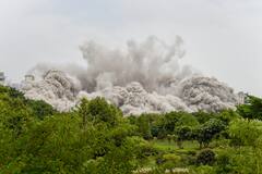 Twin Tower Demolition: 100-Metre-Tall Buildings Reduced To Rubble In Seconds | IN PICS