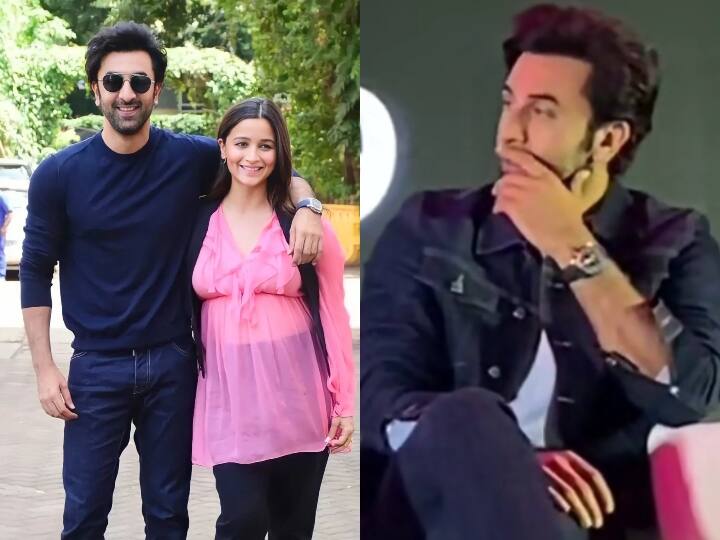 alia bhatt croons to kesariya song at brahmastra promotion ranbir kept starring her video Watch: आलिया भट्ट ने गाया 'केसरिया' गाना, भरी महफिल में एक टक अपनी लेडी लव को निहारते रह गए रणबीर