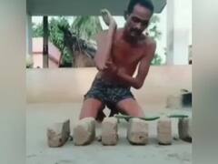 Funny Video: ਬੰਦੇ ਦਾ ਖ਼ਤਰਨਾਕ ਸਟੰਟ ਦੇਖ ਲੋਕਾਂ ਨੇ ਫੜ ਲਿਆ ਸਿਰ, ਹੱਸਦੇ ਹੋਏ ਅੱਖਾਂ 'ਚੋਂ ਨਿਕਲੇ ਹੰਝੂ