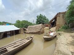 औरैया में गांवों में घुसा बाढ़ का पानी, कई घर डूबे, लोगों ने प्रशासन से लगाई मदद की गुहार