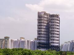 ट्विन टावर्स को जमींदोज करने की तैयारी पूरी, मौके पर तैनात भारी पुलिस बल, एंबुलेंस सेवा भी मौजूद, देखें तस्वीरें