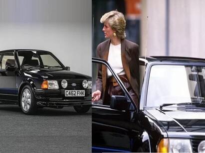 Princess Dianas unique Ford Escort fetches $850,000 at auction Princess Diana : ஏலம் விடப்பட்ட இளவரசி டயானாவின் தனித்துவமான ஃபோர்ட் கார்..  சில தகவல்கள்..