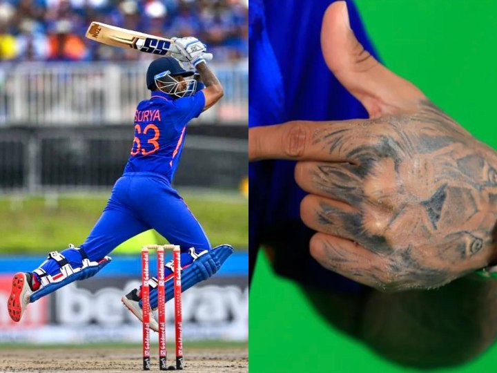 तक मझ नजर न लग सरयकमर यदव न खल अपन बड पर टट क रज  बतय अगल कन स हग  IPL 2023 Suryakumar Yadav revealed the  significance of tattoos on his