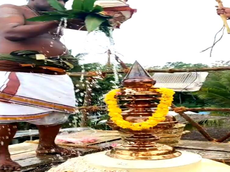 Kumbabishekam in seven temples today in Mayiladuthurai TNN மயிலாடுதுறையில் ஒரே நாளில் 6 கோயில்களில் வெகு விமரிசையாக நடந்த கும்பாபிஷேக விழா!