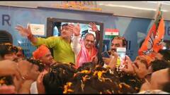 UP News: अलीगढ़ रेलवे स्टेशन पर Bhupendra Chaudhary का ढोल-नगाड़ों से स्वागत