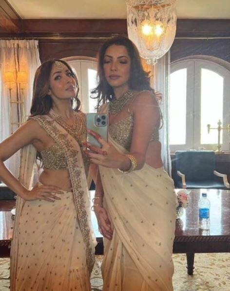 IN PICS: फैशन डिजाइनर कुणाल रावल की शादी में पहुंची Malaika Arora के लिए प्रोटेक्टिव दिखे Arjun Kapoor