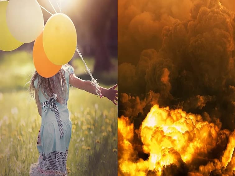 Girl Dies In Gas Cylinder Blast While Inflating Balloon In Maharashtra பலூனுக்கு காற்று நிரப்பும் எரிவாயு சிலிண்டர் வெடித்து விபத்து! சிறுமி பலி!