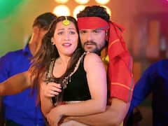 खेसारी के भोजपुरी धुन पर देसी गर्ल ने मटकाई पतली कमर, फैंस निहारते रह गए एक्ट्रेस का फिगर