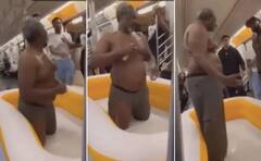 Viral Video: ਮੈਟਰੋ ਦੇ ਅੰਦਰ ਬਾਥਿੰਗ ਟੱਬ 'ਚ ਨਹਾ ਰਿਹਾ ਸੀ ਵਿਅਕਤੀ, ਮੁਸਾਫਰਾਂ ਦੇ ਰੋਕਣ 'ਤੇ ਕੁੱਟਮਾਰ ਤੱਕ ਪਹੁੰਚ ਗਈ ਗੱਲ