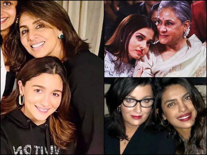 Bollywood Celebs Saas Bahu Jodi: फिल्मी दुनिया में भले सास-बहू के बीच साजिश दिखाते हों लेकिन इन हीरोइनों ने अपनी सास से मां जैसा प्यार पाया है.