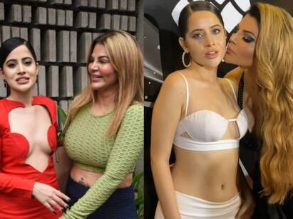 Urfi Javed follows in my footsteps says Rakhi Sawant இவர் தான் ஃபேஷன் ஐகான்... உர்ஃபி ஜாவேத்தை புகழ்ந்து தள்ளிய பாலிவுட் பிரபலம்... காரணம் என்ன?