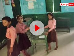 बांदा के प्राइमरी स्कूल में छात्राओं से झाड़ू लगवाने का वीडियो वायरल, प्रिंसिपल ने दी ये सफाई