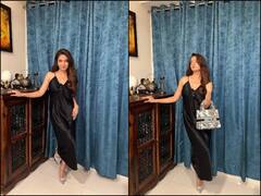 Photos: સાટન ડ્રેસમાં જોવા મળ્યો Anushka Senનો કિલર લૂક, ફ્લૉન્ટ કરી આટલી મોંઘી બેગ, જુઓ તસવીરો......