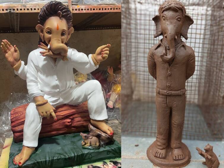 pushpa vinayagar jailer vinayagar are trending in social media platforms ’புஷ்பா’ விநாயகர்.... ’ஜெய்லர்’ விநாயகர்... க்ரியேட்டிவிட்டியால் மாஸ் காட்டும் சிலை வடிவமைப்பாளர்கள்!
