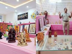 उदयपुर में पांच दिवसीय प्रदर्शनी, चित्रकारी के साथ कलाकृतियों का है नायाब संगम