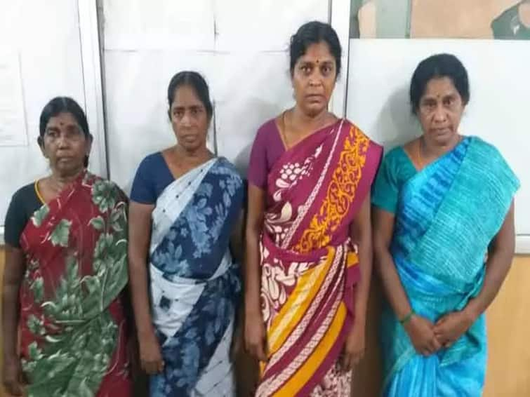 4 women arrested for defrauding villagers of crores of rupees by showing fake letter copy of Tamilnadu government police TNN Crime:  'சதுரங்க வேட்டை'  பட  பாணியில் ரூ. 3 கோடி மோசடி - 4 பெண்கள் கைது