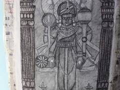 नागौर की बेटी ने बनाया वर्ल्ड रिकॉर्ड, टाइपोग्राफीक स्केच से ढाई लाख शब्दों से बनाई भगवान चारभुजा नाथ की प्रतिमा