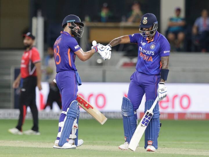 IND vs HK: India set target 193 runs for Hong Kong, Suryakumar Yadav stormy innings turned match virat kohli smashed 31 t20i fifty IND vs HK: भारत ने हॉन्ग कॉन्ग को दिया 193 रनों का लक्ष्य, सूर्यकुमार की तूफानी पारी ने पलटा मैच; कोहली ने भी किया कमाल