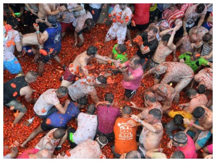 The Tomatina festival originated in 1945, reportedly inspired by a small food fight between local children of Bunol