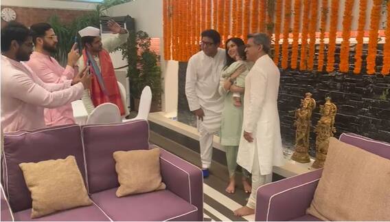 राज ठाकरे यांचं नातवासोबत फोटोसेशन