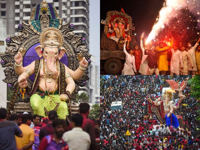 Ganesh Chaturthi 2022 Celebration Photos Video Ganpati Pandal Mumbai Delhi  See Here