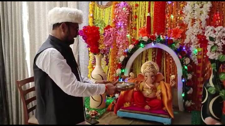 माजी मंत्री सदाभाऊ खोत यांच्या घरचा बाप्पा