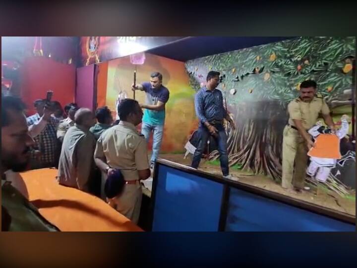 कल्याणमधील विजय तरुण मंडळाचे यंदाचे 59 वं वर्ष आहे. मंडळात बहुतांश शिवसैनिक असून या शिवसैनिकांनी पक्ष निष्ठतेवर आणि शिवसेनेतील बंडखोरीबाबतचा चलचित्र देखावा यंदा गणेशोत्सवादरम्यान तयार केला होता.