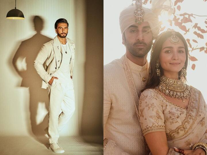 Ranveer Singh talks about Alia Bhatt and Ranbir Kapoor wedding says They saved so much money on food Alia-Ranbir की शादी को रणवीर सिंह ने बताया बेस्ट, कहा- 'उन्होंने खाने पर बहुत पैसा बचाया है, मेरे सिंधी डैड भी इससे खुश है'