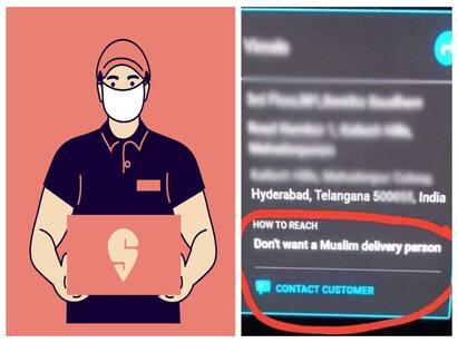 Hyderabad Person says Dont want Muslim Delivery Person in Swiggy Customer Swiggy: ஸ்விக்கியில் டெலிவரி செய்ய முஸ்லீம் வேண்டாம் என  குறிப்பிட்ட நபர் - வைரலாகும் போஸ்ட்!