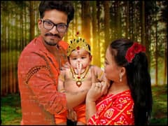 गोला बना गोल-मटोल लिटिल गणेश, Bharti Singh के बेटे लक्ष्य का बप्पा अवतार वायरल