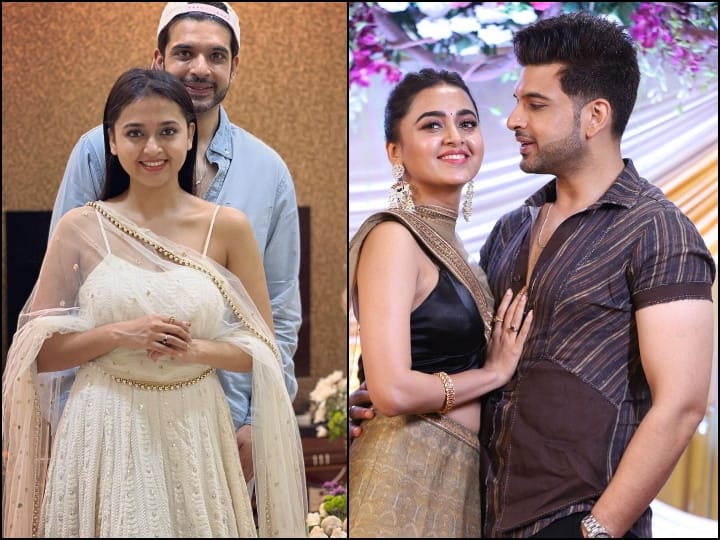 Karan Kundrra-Tejasswi Prakash Ganesh Chaturhi Pics: टीवी एक्टर करण कुंद्रा ने गर्लफ्रेंड तेजस्वी प्रकाश के साथ पहली गणेश चतुर्थी की फोटोज शेयर की हैं.